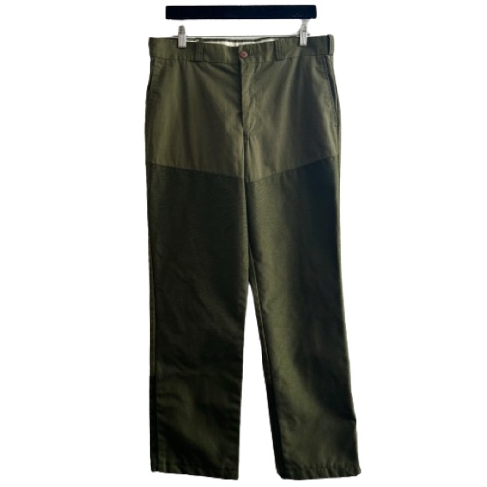 Vintage Rattlers Brand Green Brush Guard Canvas Pants Talon Zip Outdoor Hunting
